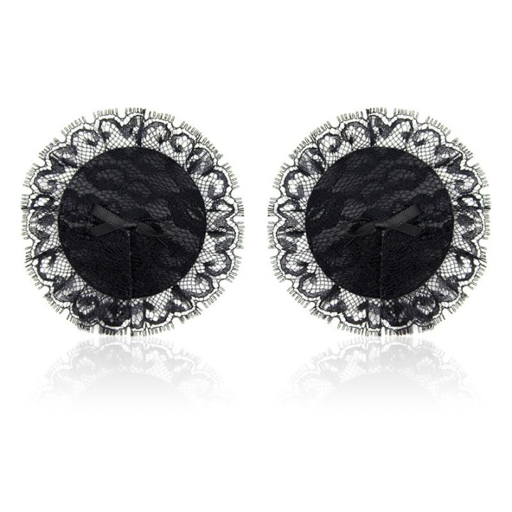 Nipple Covers with Lace Black