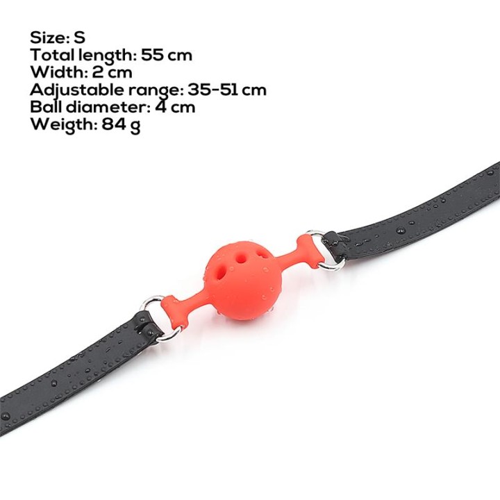Silicone Breathable Ball Gag S - 4 cm