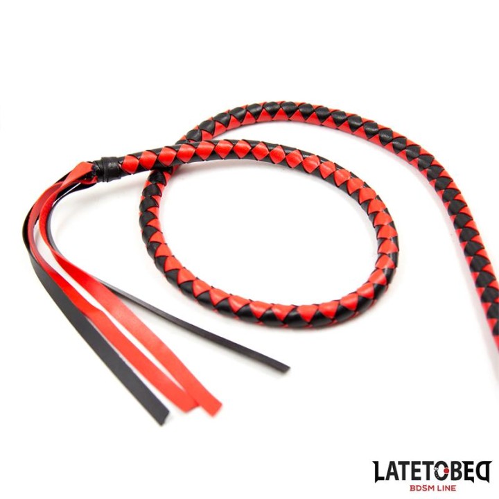 Long  Whip Blacl and Red 210cm