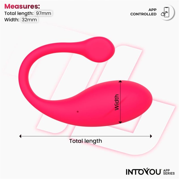 Bulby Vibrating Egg with App Dark Pink