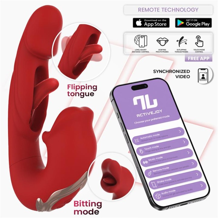 Mouty Vibe with Biting and Flipping with App