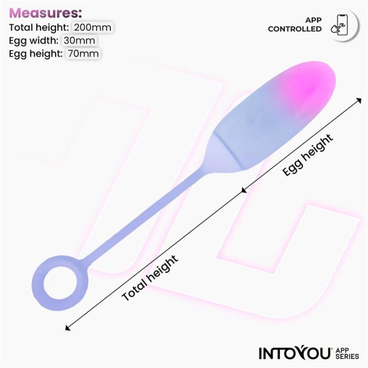 Vibrating Egg Double Layer Silicone with APP Pink/Blue