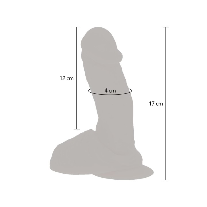 ToyJoy Get Real Vibrating Silicone Dildo 17 cm