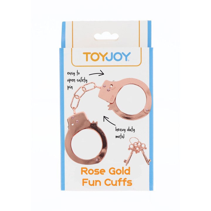 ToyJoy Metal Handcuffs – kajdanki erotyczne, metalowa konstrukcja