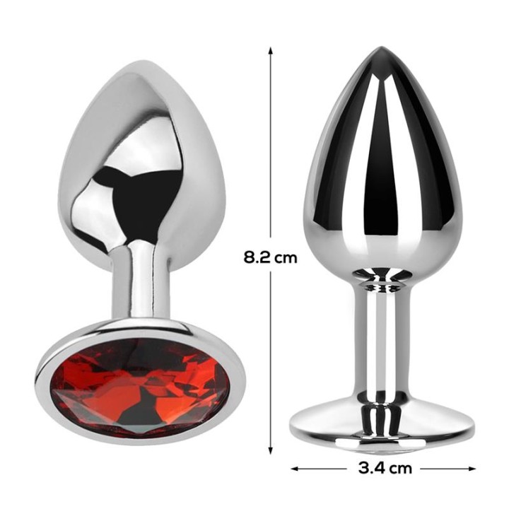 AFTERDARK: Ruby Butt Plug M, korek analny, 8,2 × 3,4 cm