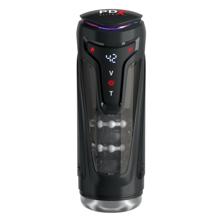 Moto-Bator Pro Light – masturbator PDX Elite, 2 tryby ogrzewania