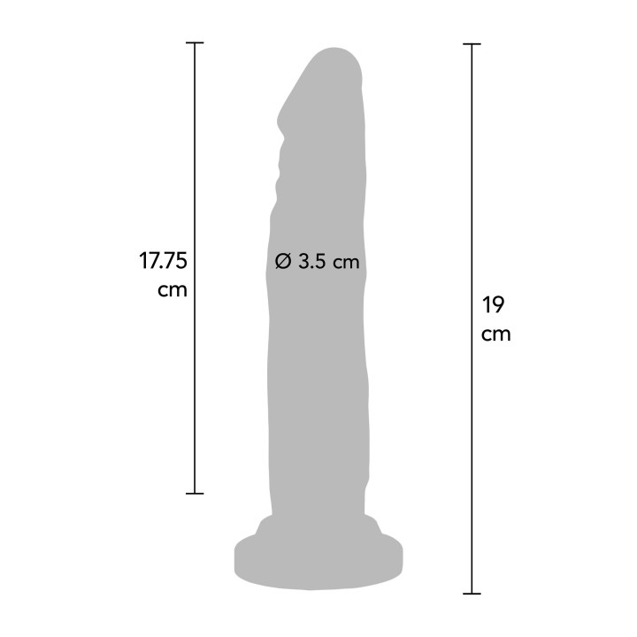 Happy Dicks Dong 7.5 inch — dildo, ToyJoy — materiał PVC