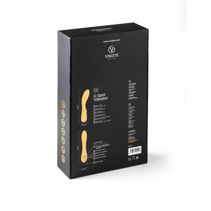 V5 Rechargeable Vibrator czarny – wibrator marki Virgite