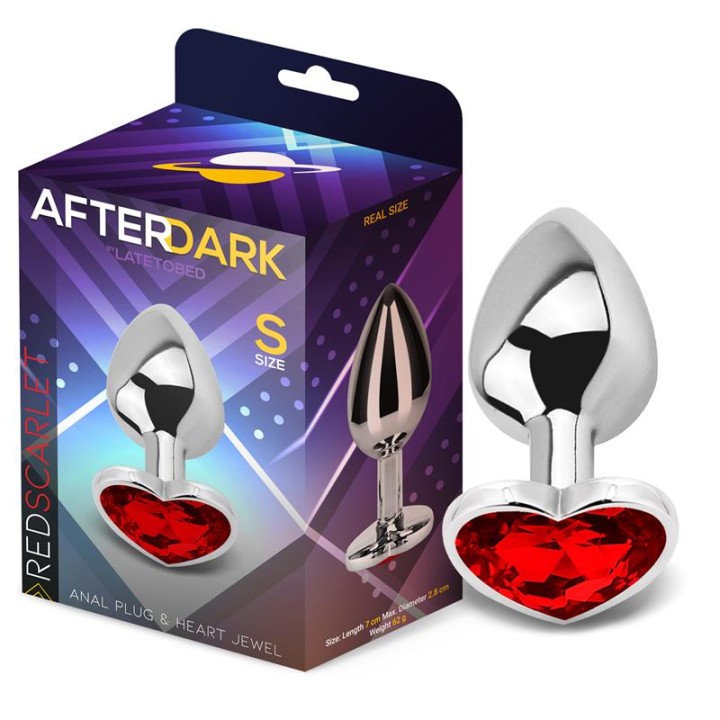 Plug analny Heart Shaped Butt Plug, motyw serca – AFTERDARK