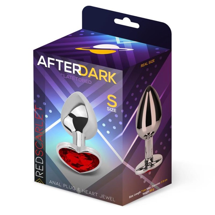 Plug analny Heart Shaped Butt Plug, motyw serca – AFTERDARK
