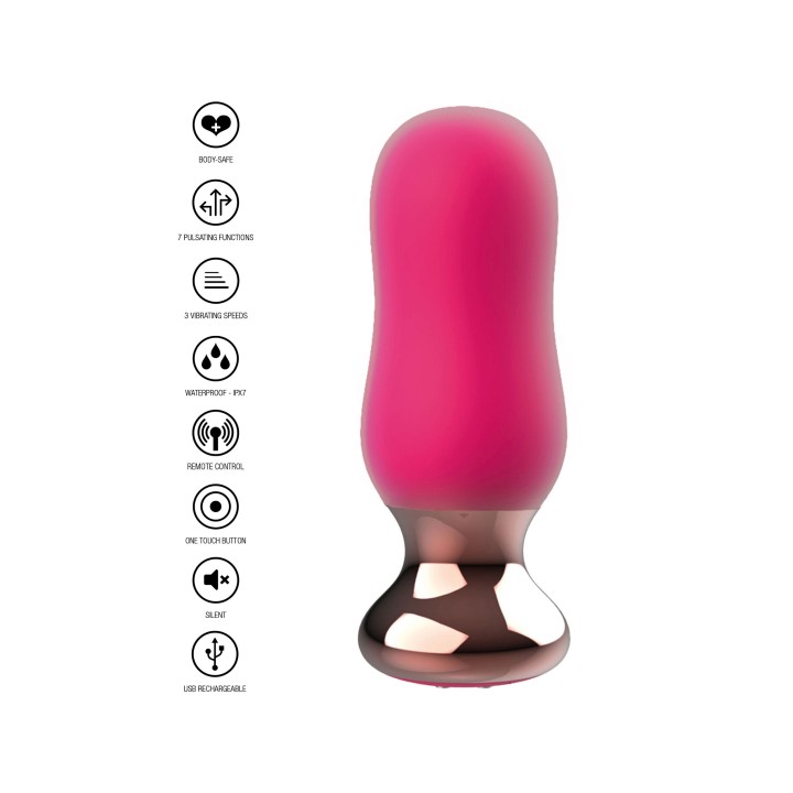 Wibrujący korek analny — Buttocks The Exquisite Buttplug, ToyJoy