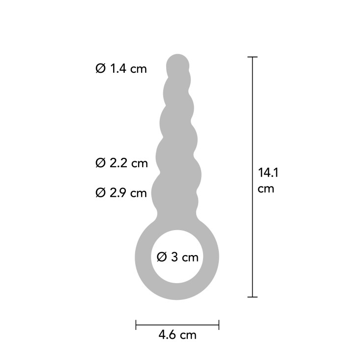 Korek analny Buttocks The Screw Metallic Silicone | ToyJoy