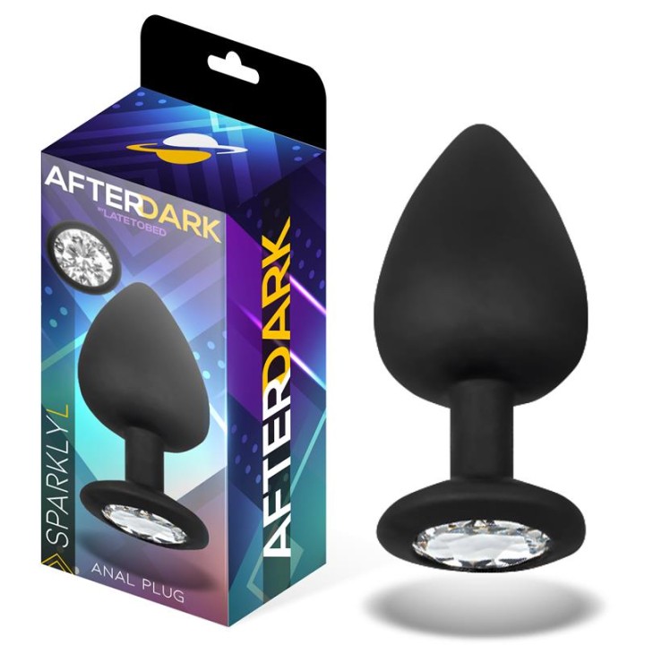 Korek analny Sparkly Jewel L, ozdobny kamień, AFTERDARK