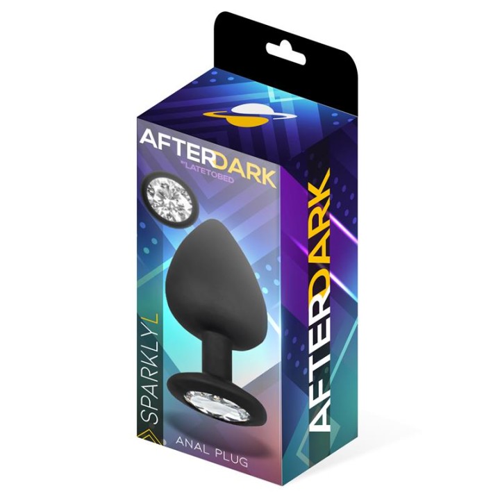 Korek analny Sparkly Jewel L, ozdobny kamień, AFTERDARK