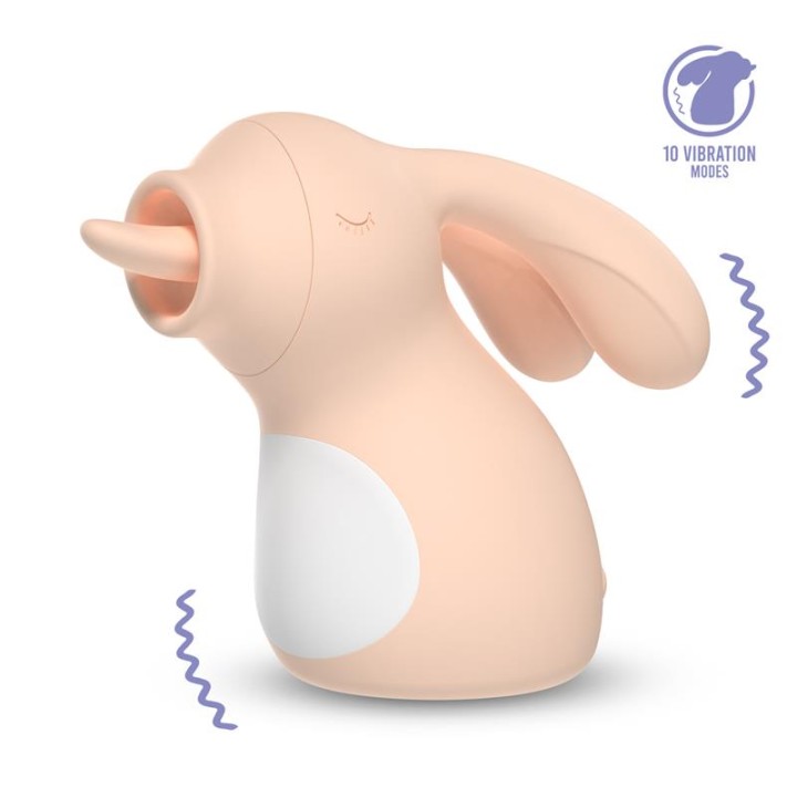 Carotty Vibrating Massager w/Licking Tongue Cl. 50