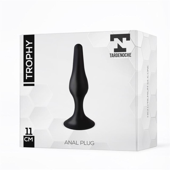 Trophy Anal Plug 11 cm. Silicone Black