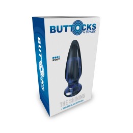 ToyJoy Buttocks Shining Vibrating Glass Plug