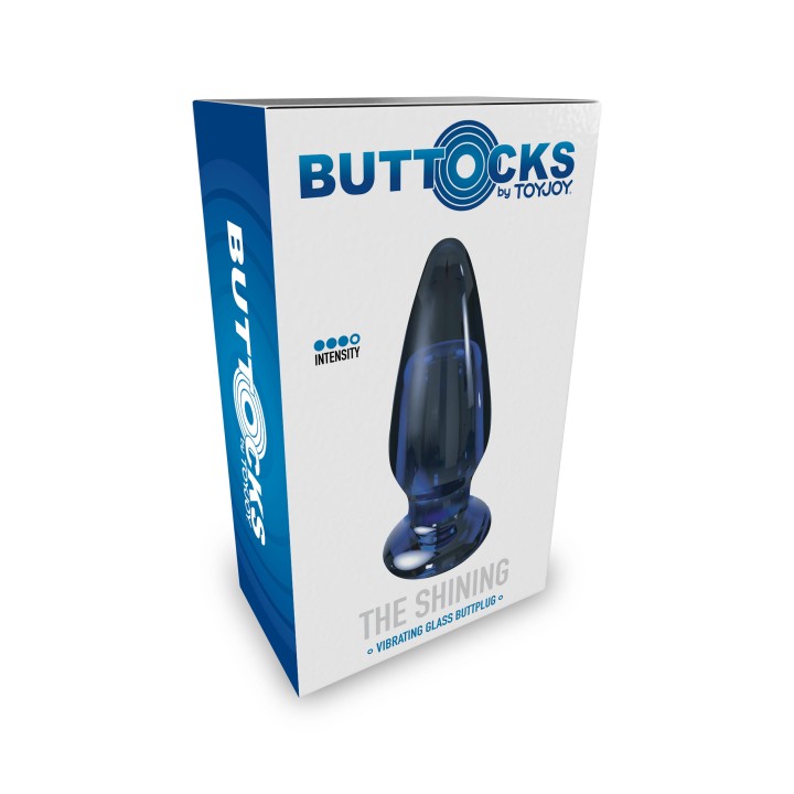 ToyJoy Buttocks Shining Vibrating Glass Plug