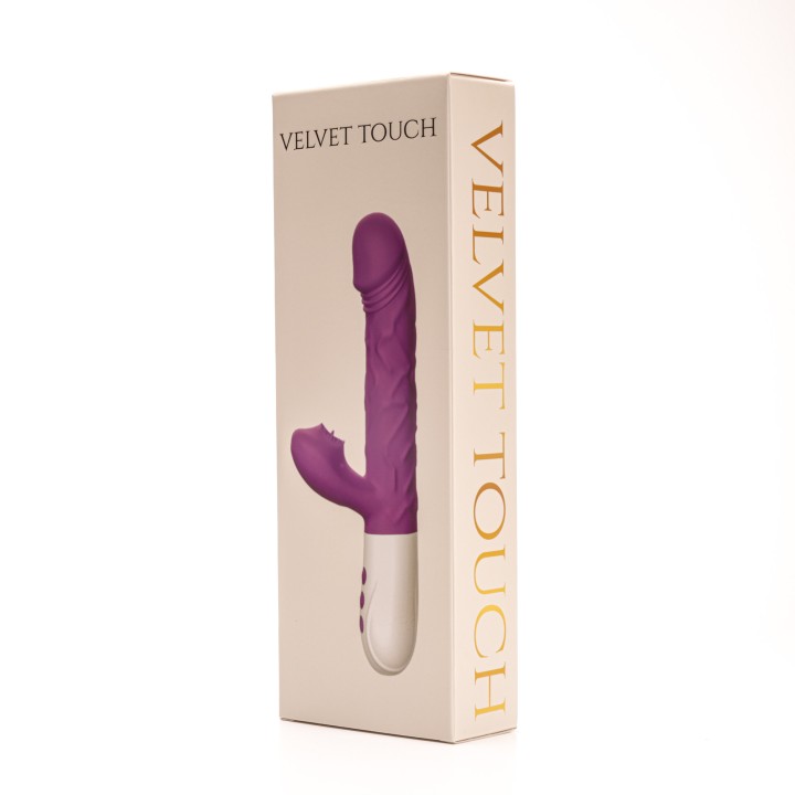 wibrator silikonowy króliczek fioletowy / Velvet Touch