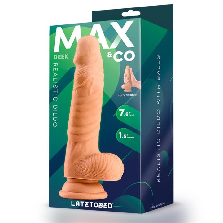 MAX & CO: Deek 7.6 Flesh, realistyczne dildo, kolor cielisty
