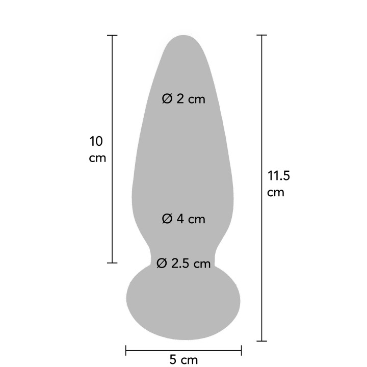 ToyJoy Buttocks Shining Vibrating Glass Plug