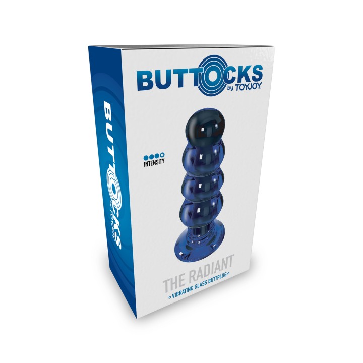 ToyJoy Buttocks Radiant Vibrating Glass Plug