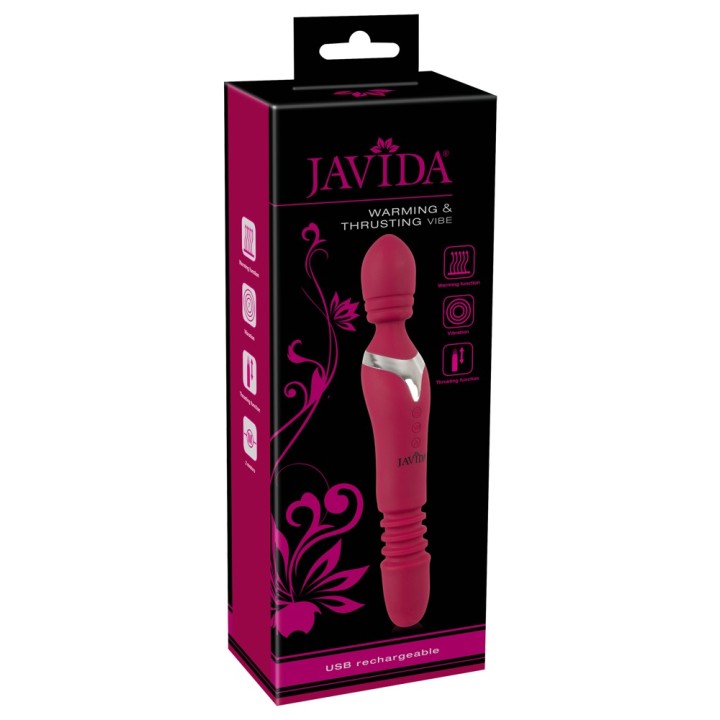 JAVIDA | masażer | ładowanie USB | Warming and Thrusting Vib