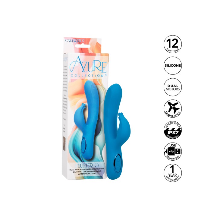Azure Flutter G | wibrator punktu G, silikon | CalExotics