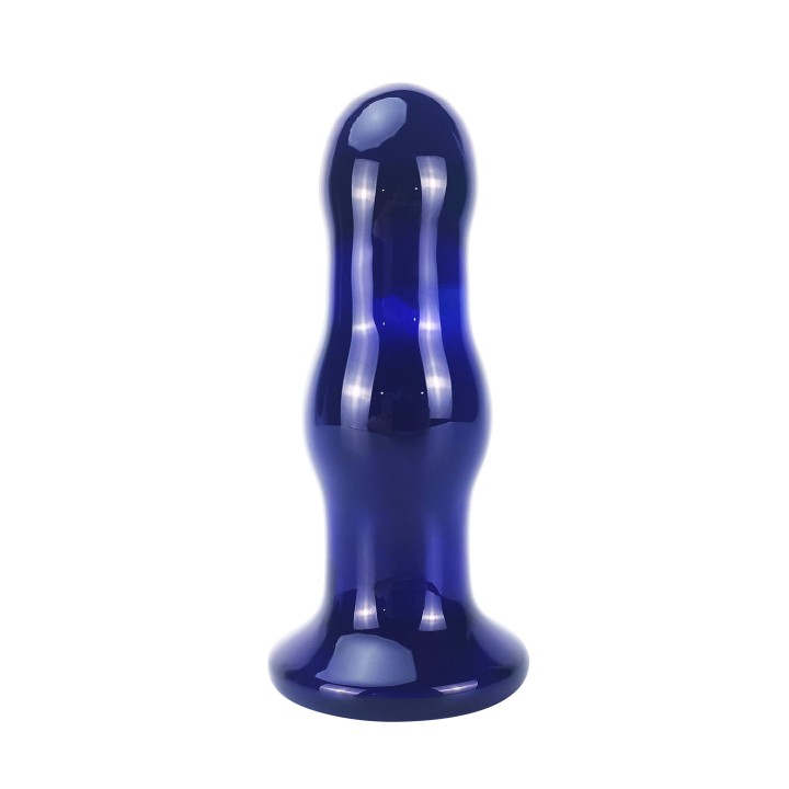 ToyJoy Buttocks Gleaming Vibrating Glass Plug