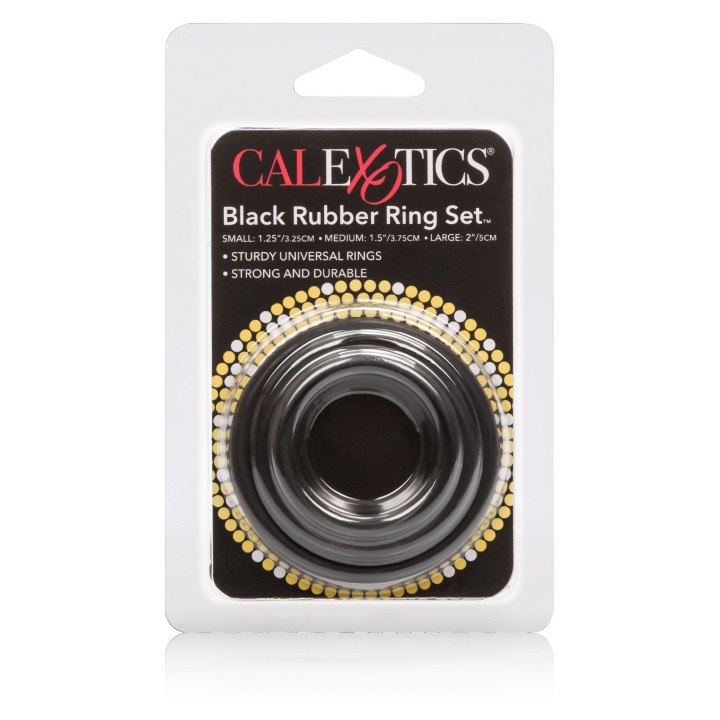 Rubber Ring - 3 Piece Set — pierścień erekcyjny, CalExotics