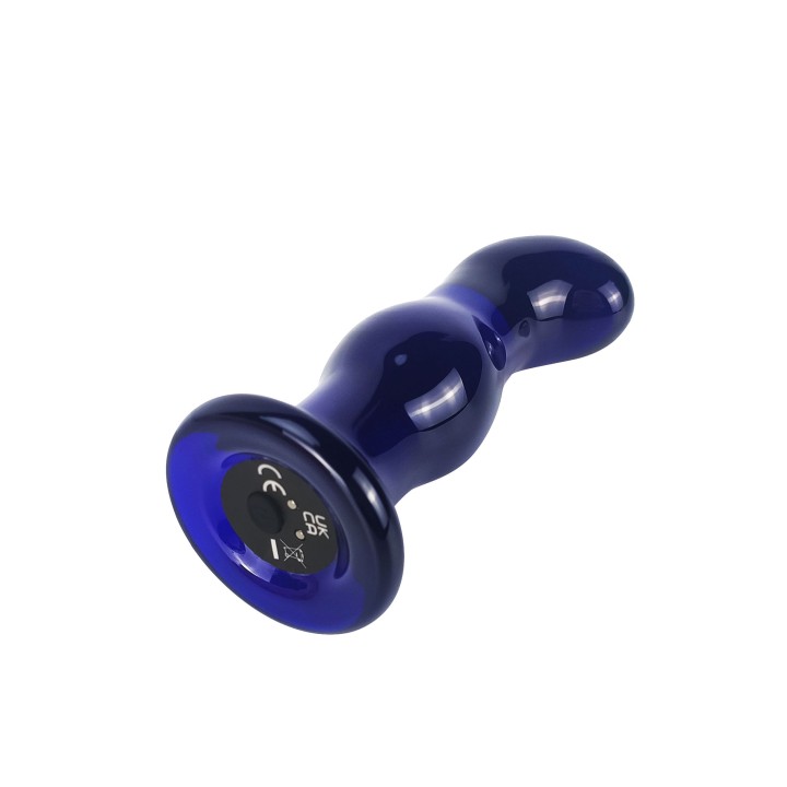 ToyJoy Buttocks Gleaming Vibrating Glass Plug