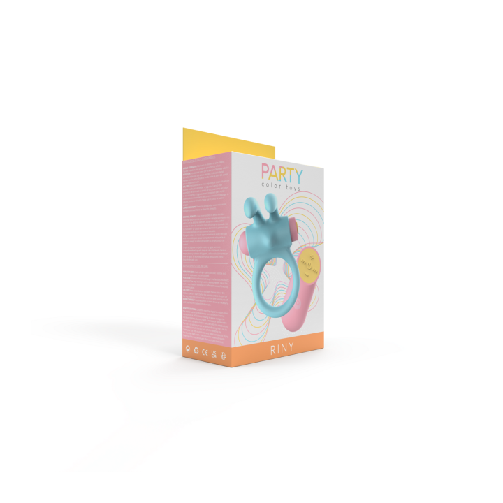 RINY VIBRATING RING W/ BLUE SILICONE USB CONTROLLER