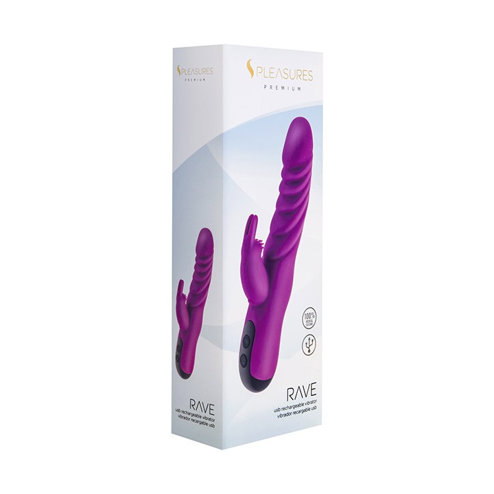 Rave Vibrator Frambuesa — S Pleasures, wibrator, malinowy
