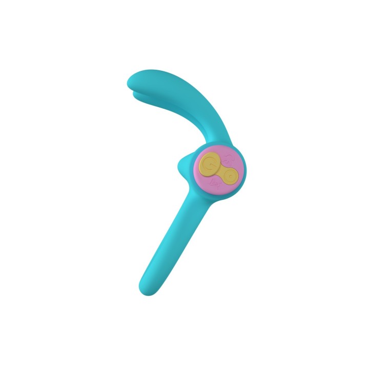 RINY VIBRATING RING W/ BLUE SILICONE USB CONTROLLER