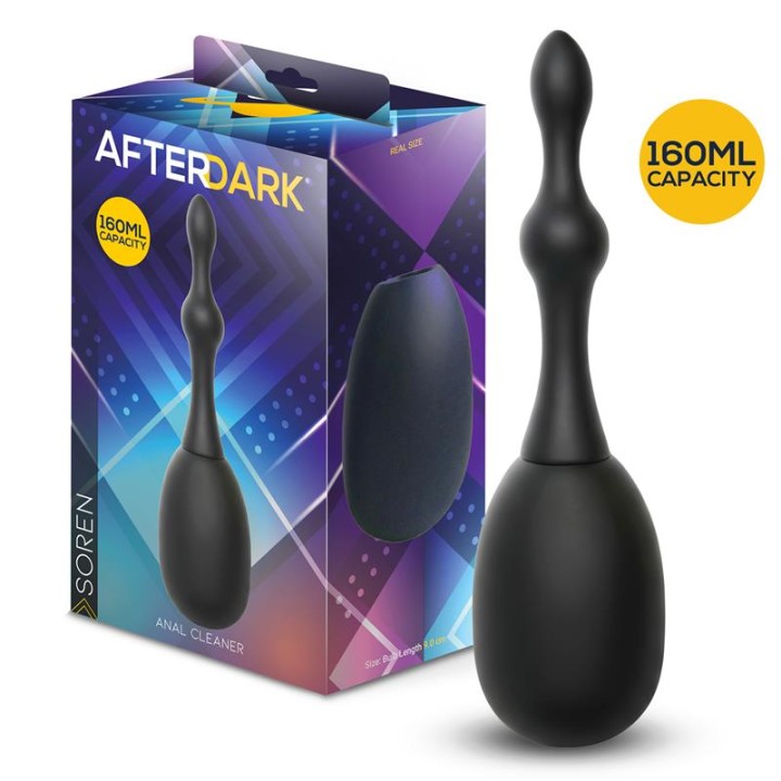 AFTERDARK: Soren Anal Cleaner, irygator analny, silikon