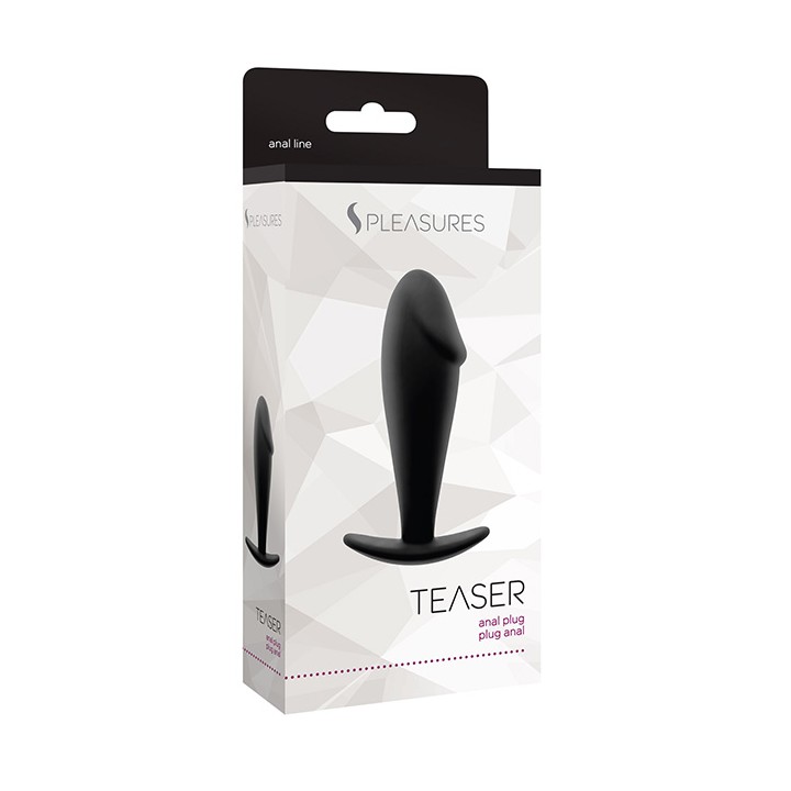 S Pleasures: Teaser Plug Black — 100% silikon, korek analny