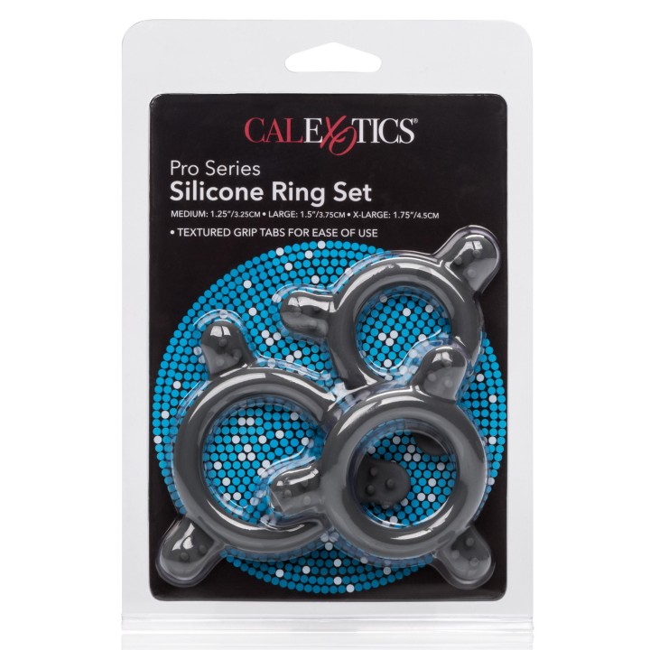Pro Series Silicone Ring Set — pierścień erekcyjny, CalExotics