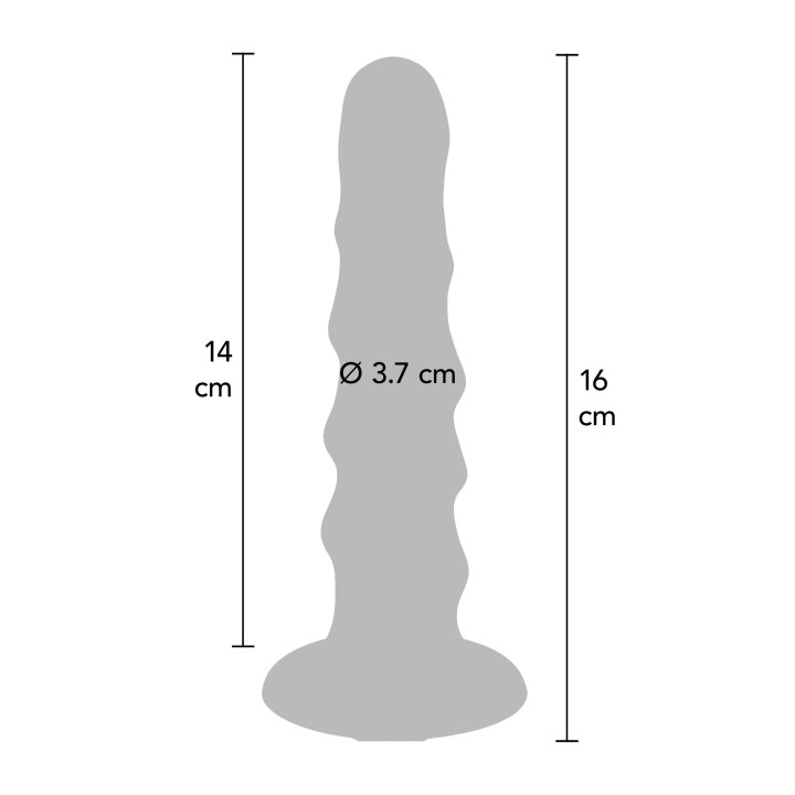 ToyJoy Get Real Ribbed Dong 6 Inch