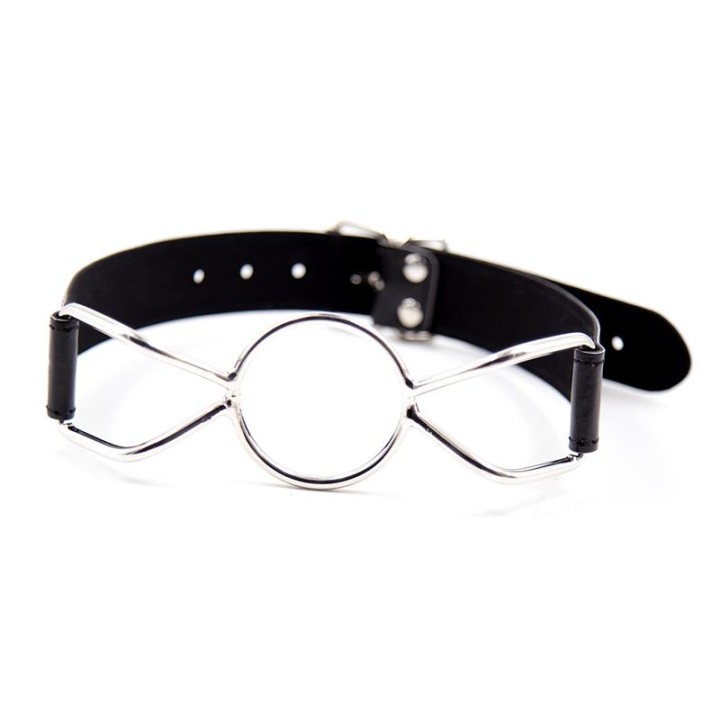 LATETOBED BDSM LINE: Metal O Ring Ball, knebel kulkowy, rozmiar M