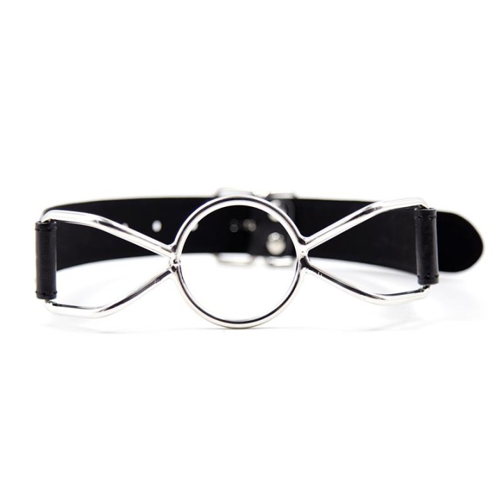 LATETOBED BDSM LINE: Metal O Ring Ball, knebel kulkowy, rozmiar M
