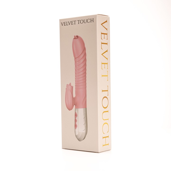 wibrator silikonowy króliczek różowy | Velvet Touch