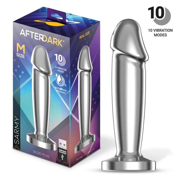 Wibrujący korek analny Sarmy Anal Plug M, wibracje, AFTERDARK