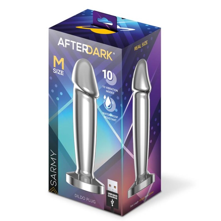 Wibrujący korek analny Sarmy Anal Plug M, wibracje, AFTERDARK