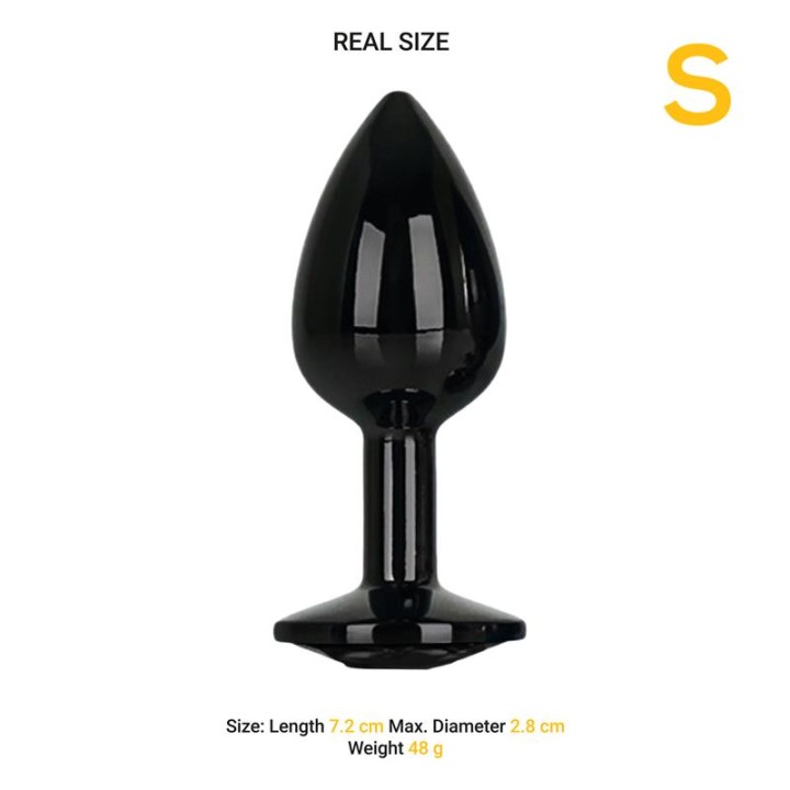 Blackgem Anal Plug Black Jewel Size S Clave 100