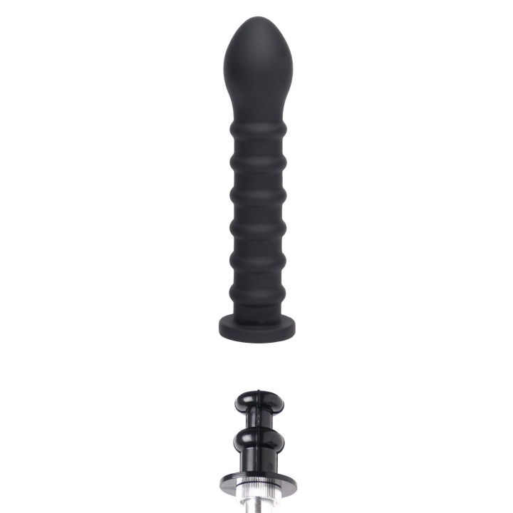 dildo Ribbed Dong Easy Lock 19 cm — silikon | Hidden Desire