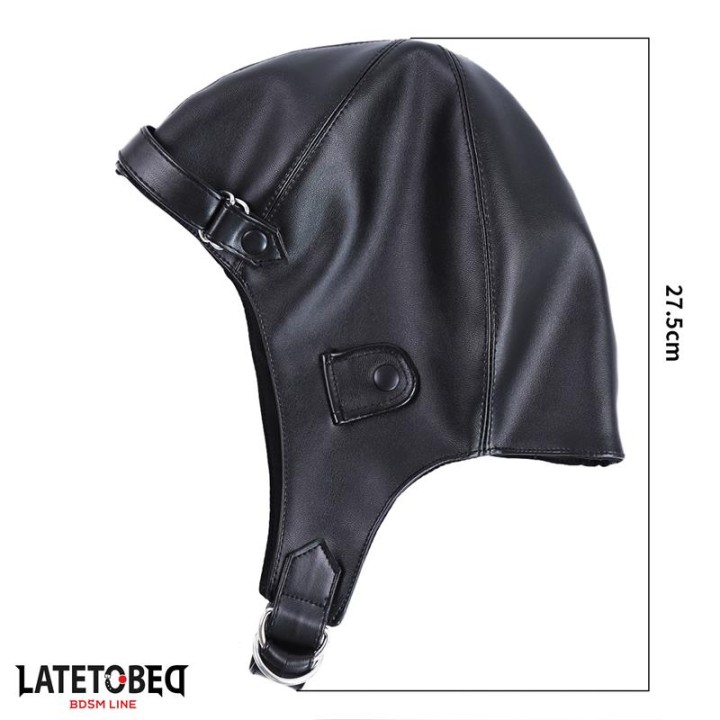 Kaptur BDSM Hood Black, kolor czarny – LATETOBED BDSM LINE