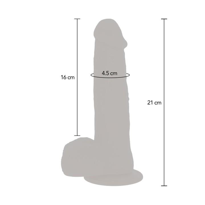Rotating Beads Dildo 21 cm | wibrujące dildo | ToyJoy