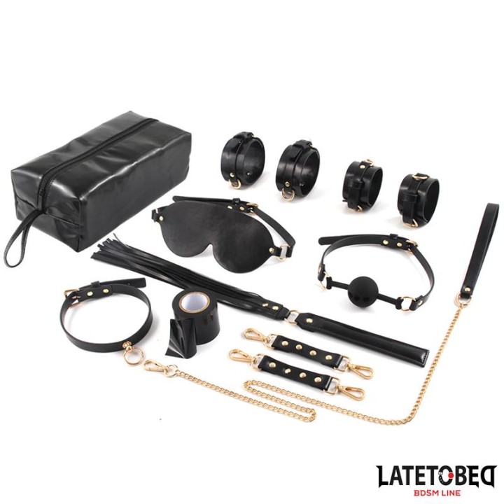 LATETOBED BDSM LINE: Bondage Kit 8 Pcs, zestaw BDSM, 8 elementów