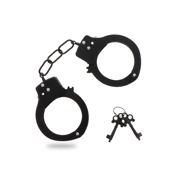 Metal Handcuffs | kajdanki erotyczne, szybkie zakładanie | ToyJoy