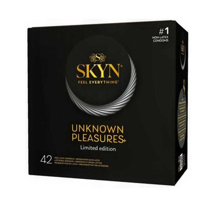 42 sztuk – prezerwatywy nielateksowe UNKNOWN PLEASURE 42 | SKYN
